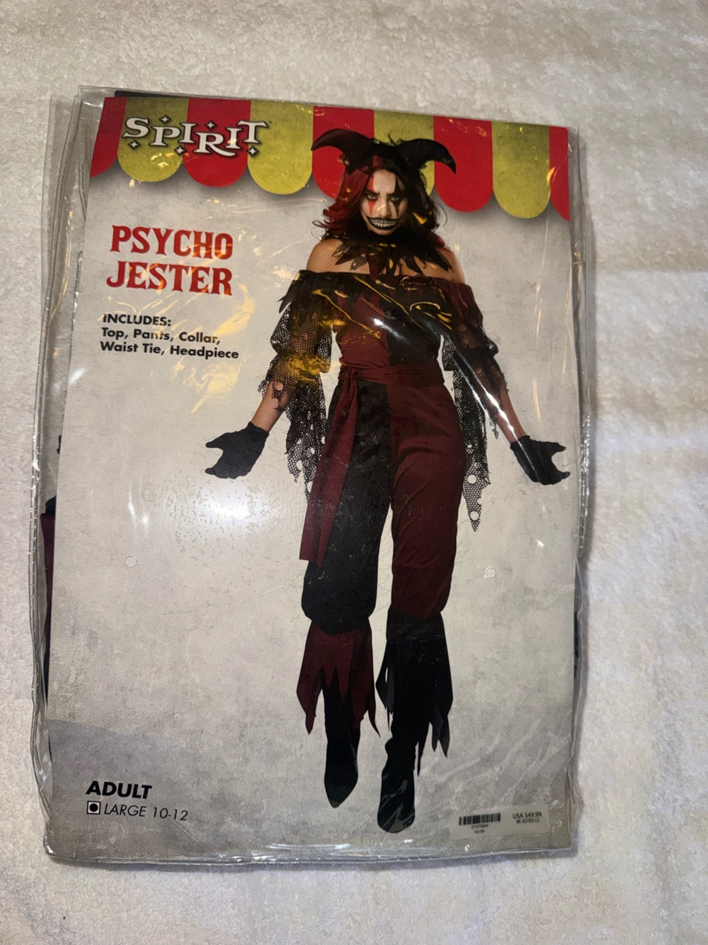 Psycho Jester Costume with cornet